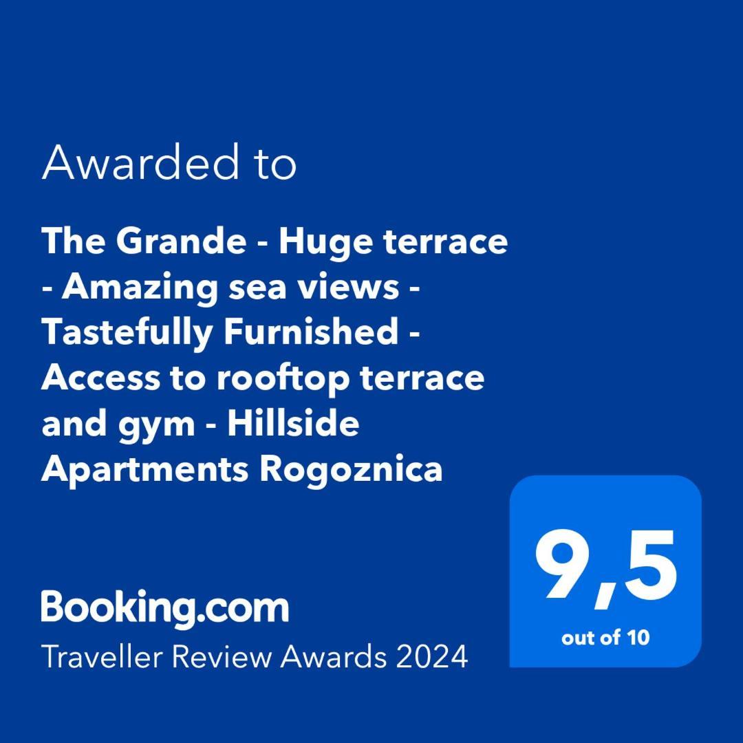 The Grande - Huge Terrace - Amazing Sea Views - Tastefully Furnished - Access To Rooftop Terrace And Gym - Hillside Apartments Rogoznica Rogoznica  Extérieur photo